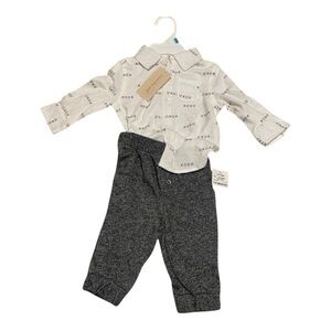 First Impressions Baby Boy XOXO Button up Valentines Day Matching Set NWT